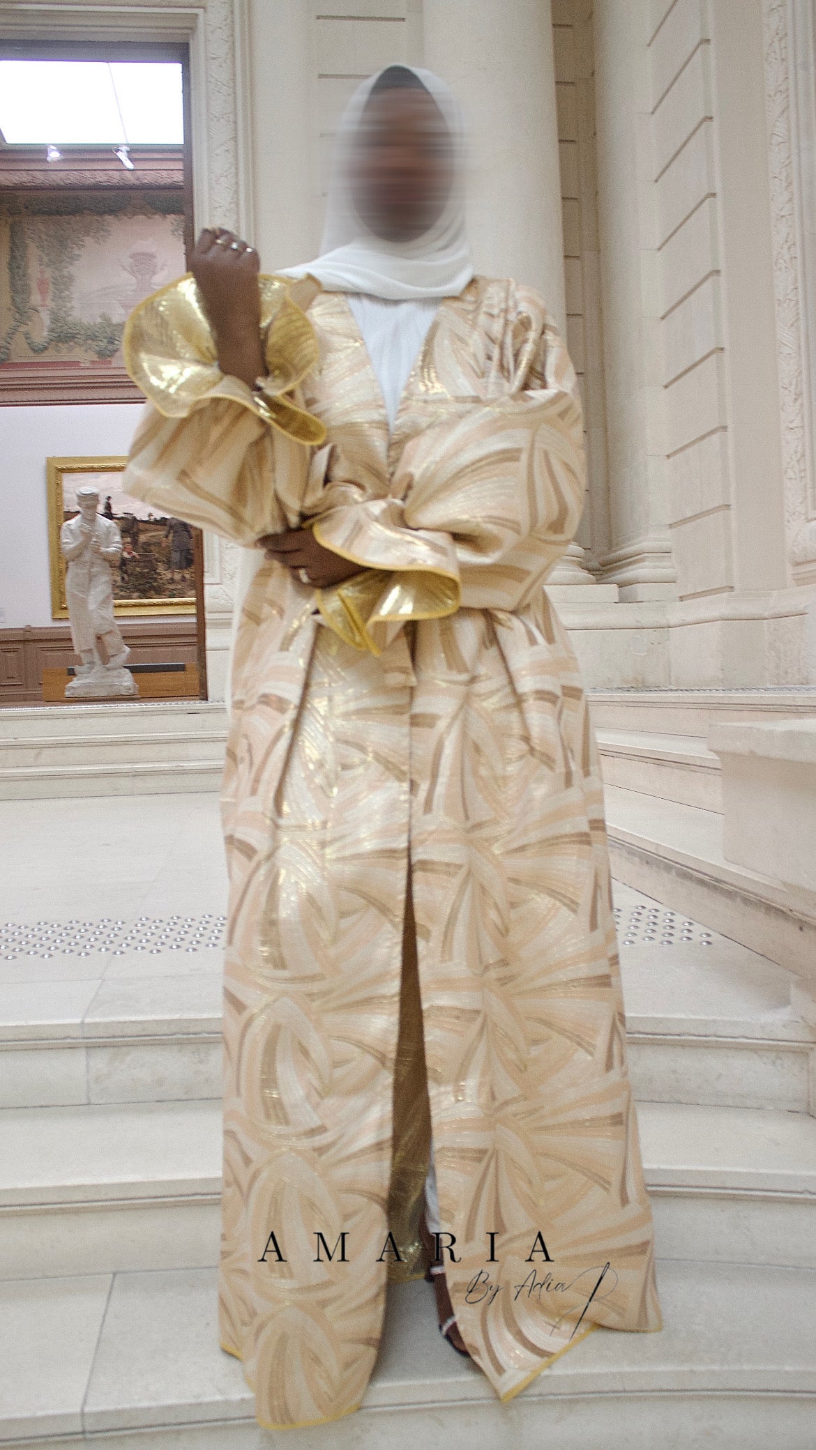 Kimono brocart Mariama au musé des arts à Nantes