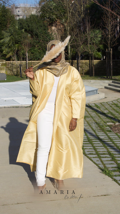 Photo du kimono Zaynab jaune à saint-herblain